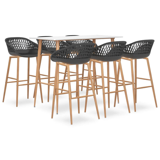 Bar Set | White | MDF | Medium | Ergonomic | Bar Set | Rectangular