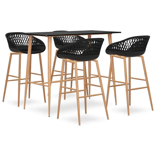 Bar Set | Black | MDF, Metal | Standard | Decorative Inlays | Bar Set