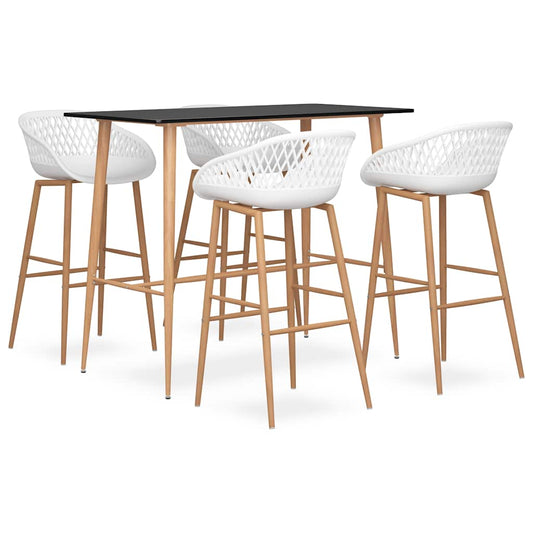 Bar Set | Black | MDF, PP, Metal | Large | Ergonomic | Bar Set