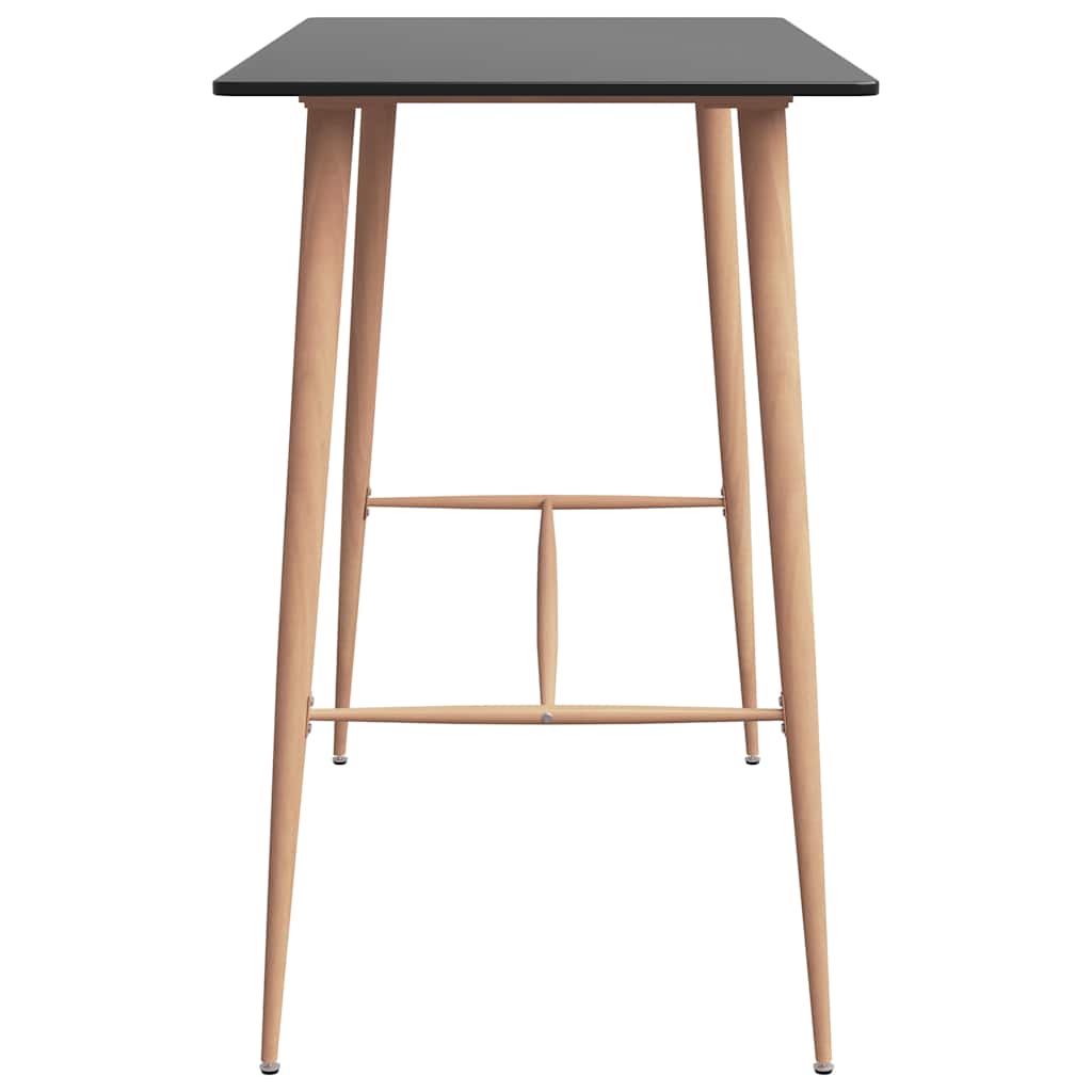 Bar Set | Black | MDF, Metal, PP | Ergonomic | Bar Set | Rectangular