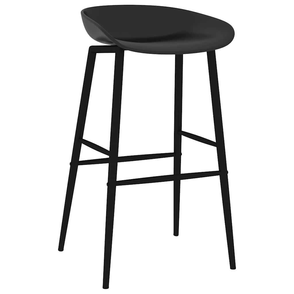 Bar Set | Black | MDF, Metal, PP | Ergonomic | Bar Set | Rectangular