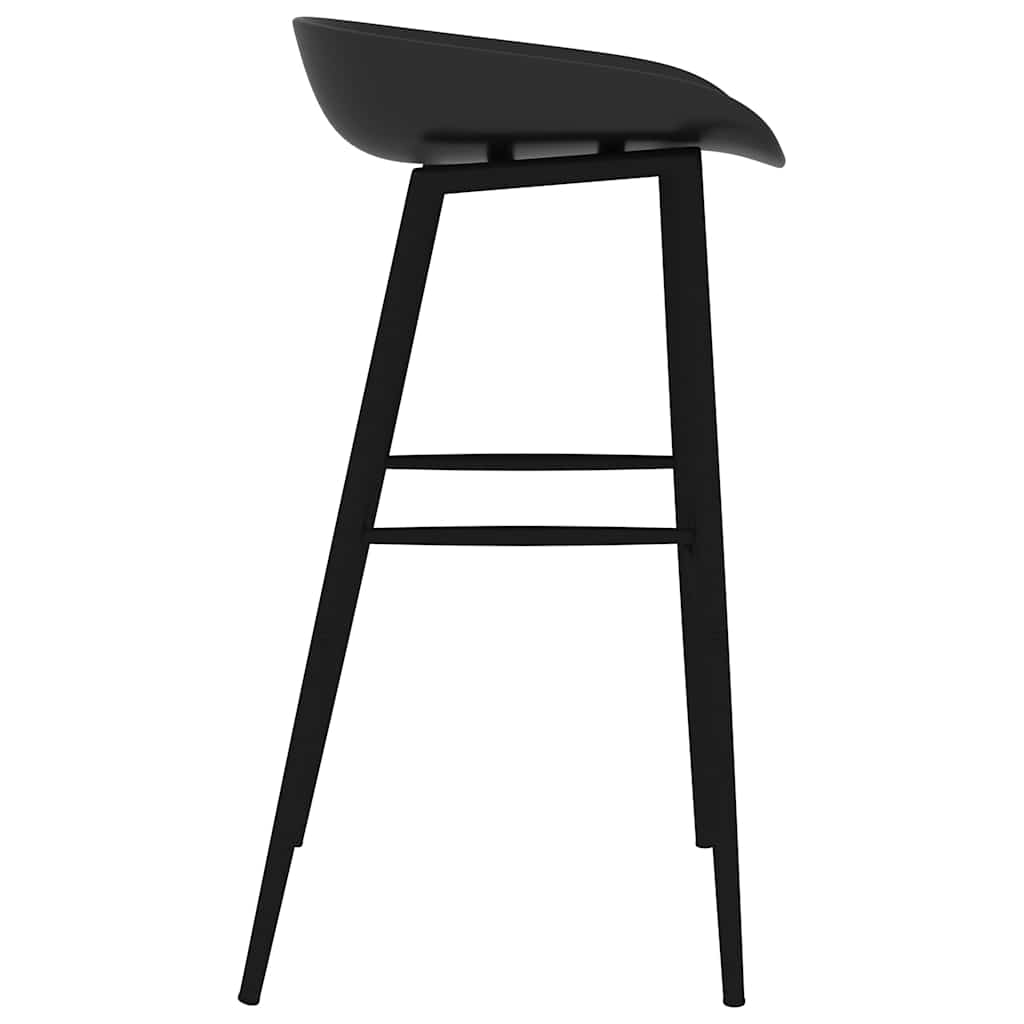 Bar Set | Black | MDF, Metal, PP | Ergonomic | Bar Set | Rectangular