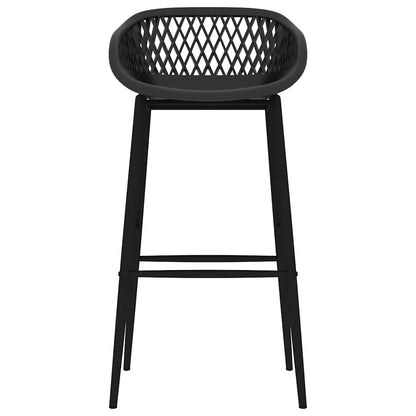 Bar Set | Black | MDF, Powder-Coated Steel, PP | Durable | Bar Set