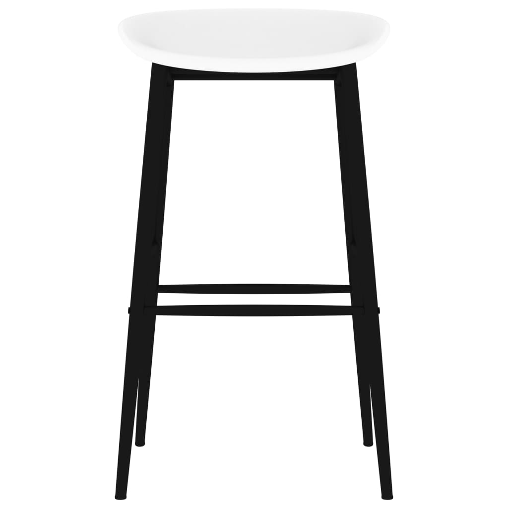 7 Piece Bar Set Black and White