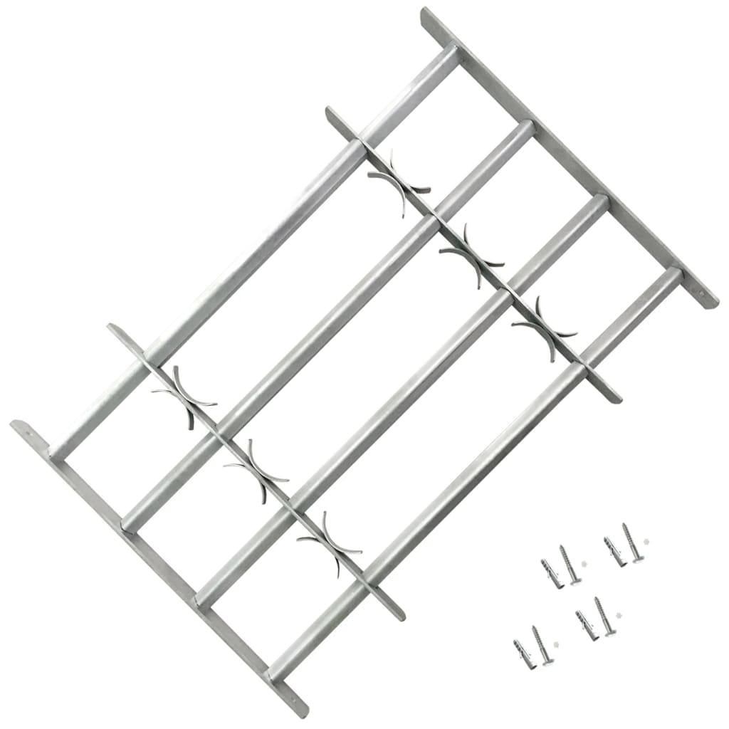 vidaXL Adjustable Security Grilles for Windows 2 pcs 39.4"-59.1"
