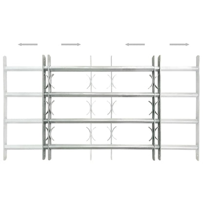 vidaXL Adjustable Security Grilles for Windows 2 pcs 39.4"-59.1"