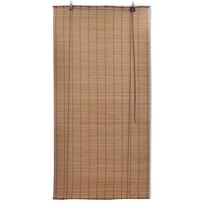 Bamboo Roller Blinds 2 pcs 150 x 220 cm Brown