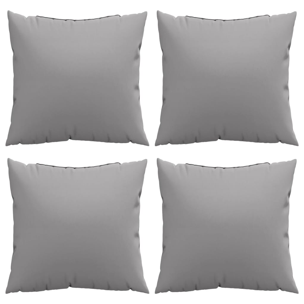 Throw Pillows 4 pcs Gray 23.6"x23.6" Fabric