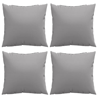 Throw Pillows 4 pcs Gray 23.6"x23.6" Fabric