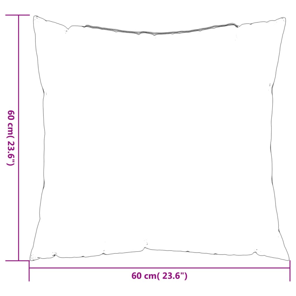 Throw Pillows 4 pcs Gray 23.6"x23.6" Fabric