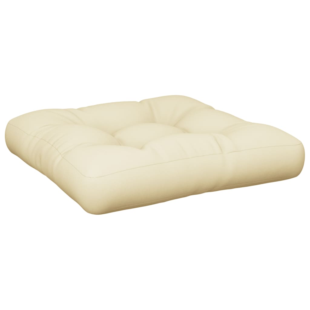 Pallet Cushion Cream 23.6"x23.6"x4.7" Fabric