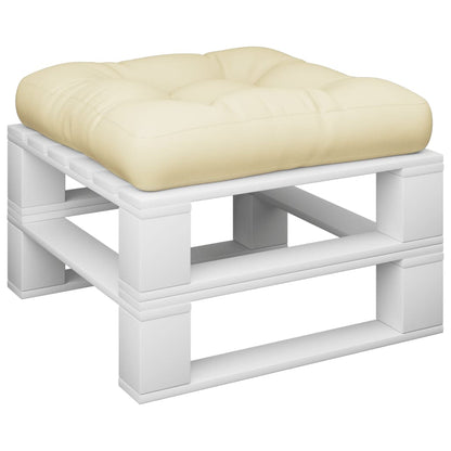 Pallet Cushion Cream 23.6"x23.6"x4.7" Fabric