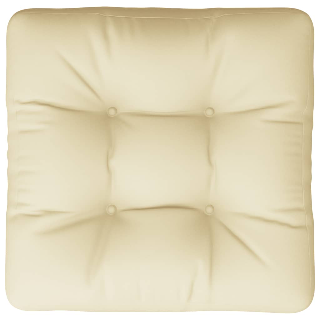 Pallet Cushion Cream 23.6"x23.6"x4.7" Fabric