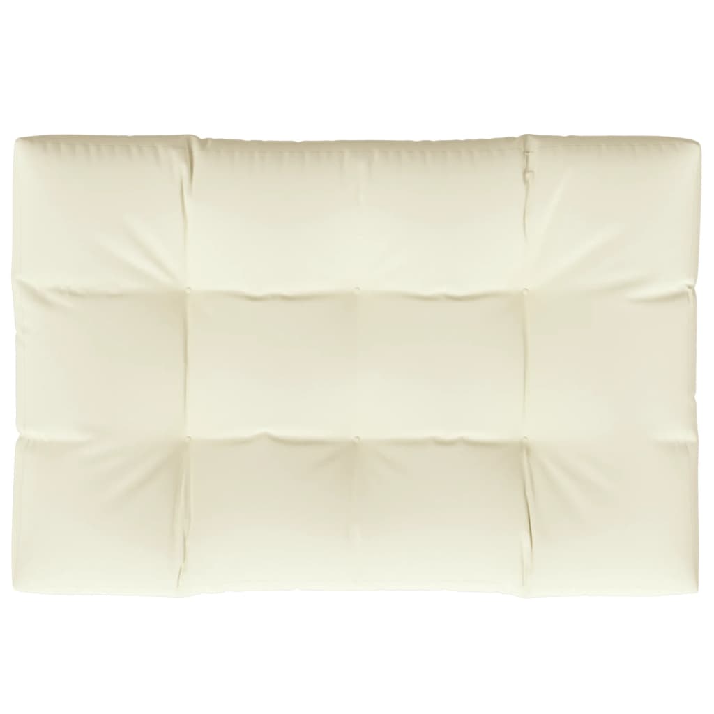 Pallet Cushion Cream 47.2"x31.5"x4.7" Fabric