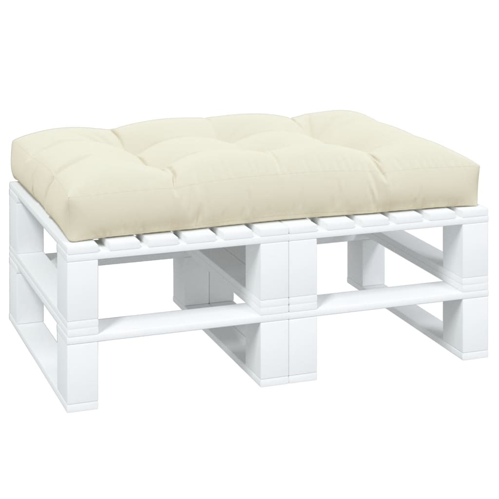 Pallet Cushion Cream 47.2"x31.5"x4.7" Fabric