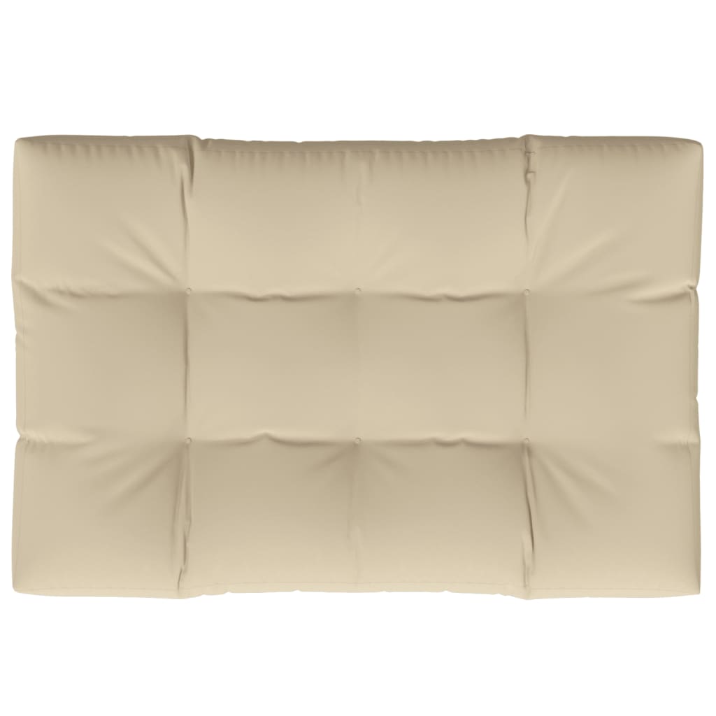 Pallet Cushion Beige 47.2"x31.5"x4.7" Fabric