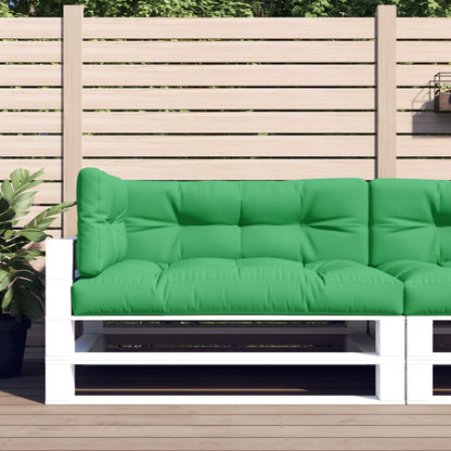 Pallet Cushions 3 pcs Green Fabric