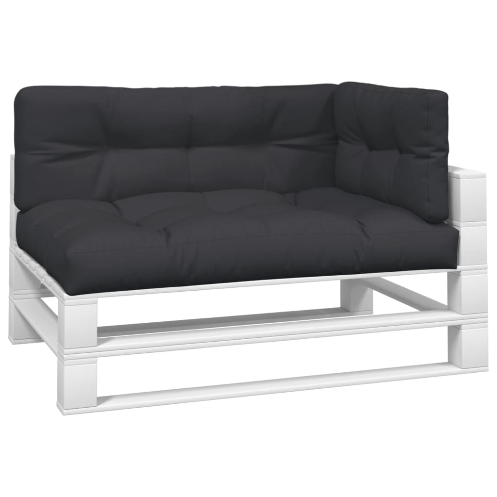 Pallet Cushions 3 pcs Black Fabric