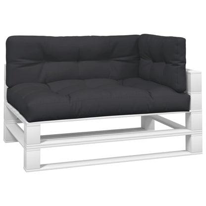 Pallet Cushions 3 pcs Black Fabric