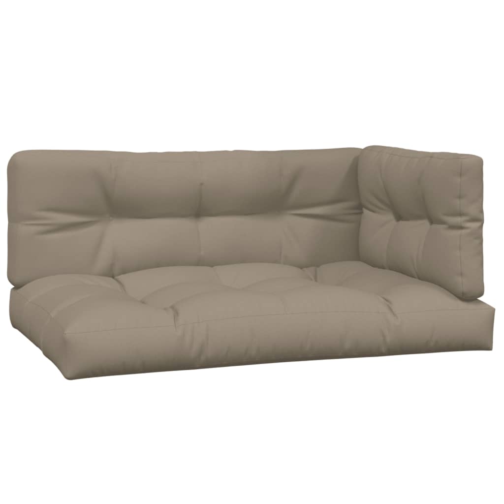 Pallet Cushions 3 pcs Taupe Fabric