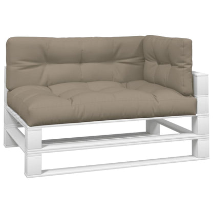 Pallet Cushions 3 pcs Taupe Fabric