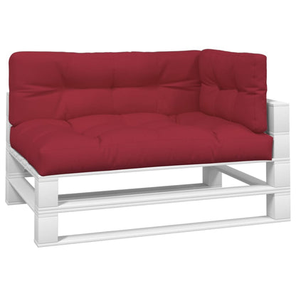 Pallet Cushions 3 pcs Wine Red Fabric