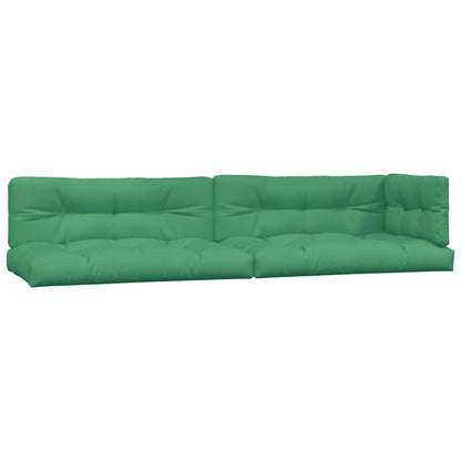 Pallet Cushions 5 pcs Green Fabric