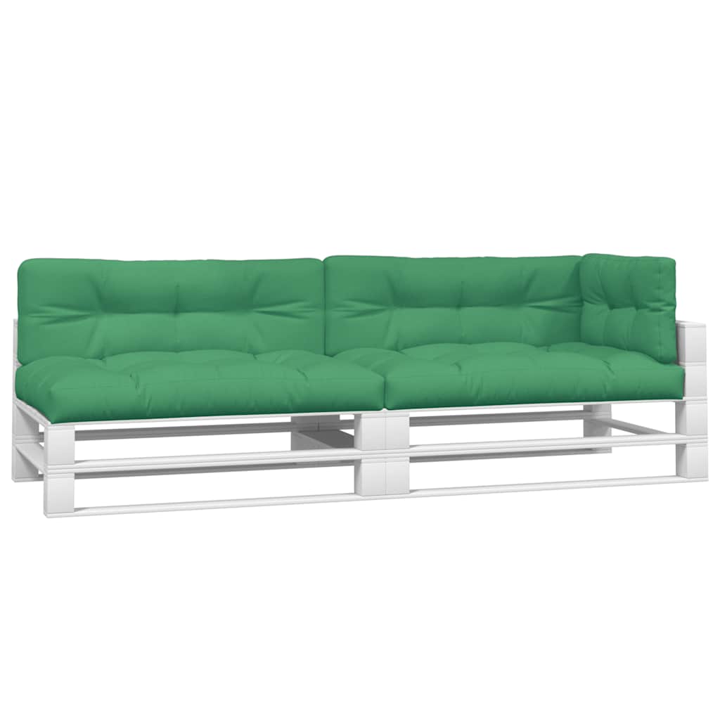 Pallet Cushions 5 pcs Green Fabric