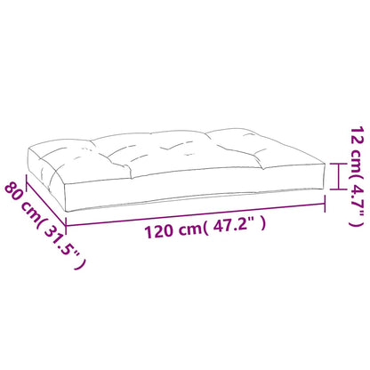 Pallet Cushions 5 pcs Green Fabric