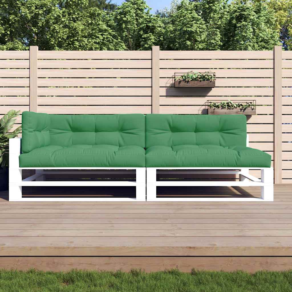 Pallet Cushions 5 pcs Green Fabric