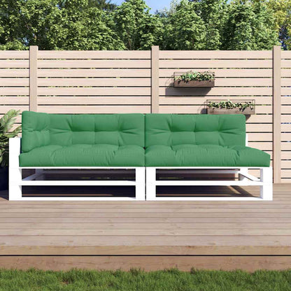 Pallet Cushions 5 pcs Green Fabric