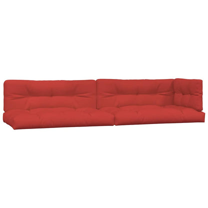 Pallet Cushions 5 pcs Red Fabric