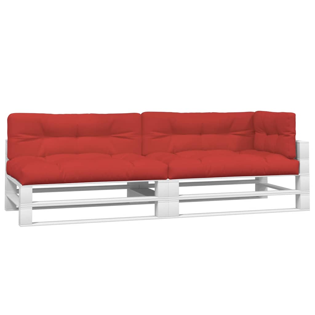 Pallet Cushions 5 pcs Red Fabric