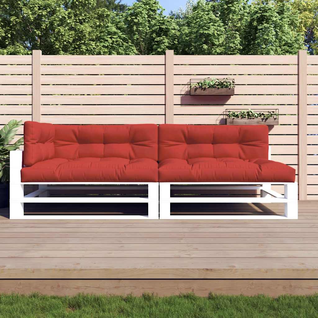 Pallet Cushions 5 pcs Red Fabric