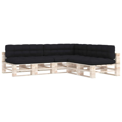 Pallet Sofa Cushions 7 pcs Black
