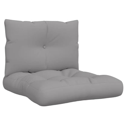 Pallet Cushions 2 pcs Gray Fabric