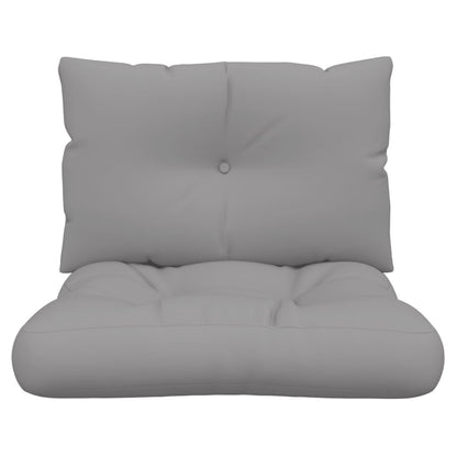 Pallet Cushions 2 pcs Gray Fabric