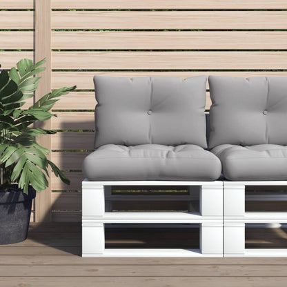 Pallet Cushions 2 pcs Gray Fabric