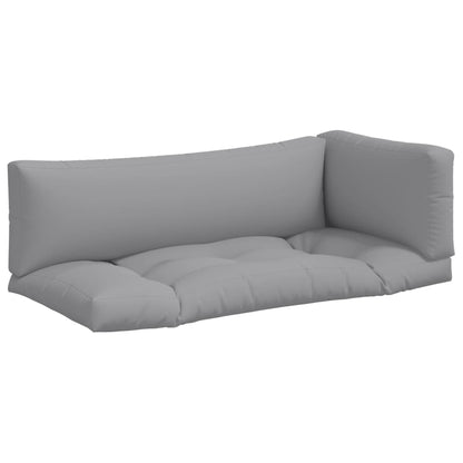 Pallet Cushions 3 pcs Gray Fabric