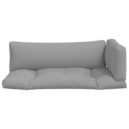 Pallet Cushions 3 pcs Gray Fabric