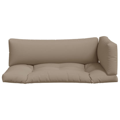 Pallet Cushions 3 pcs Taupe Fabric