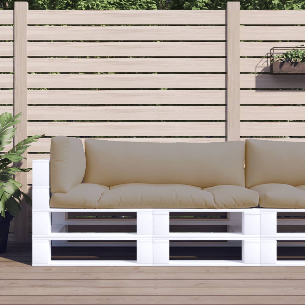 Pallet Cushions 3 pcs Taupe Fabric