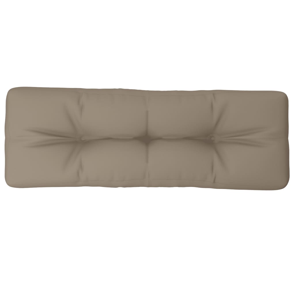 Pallet Cushion Taupe 47.2"x15.7"x4.7" Fabric