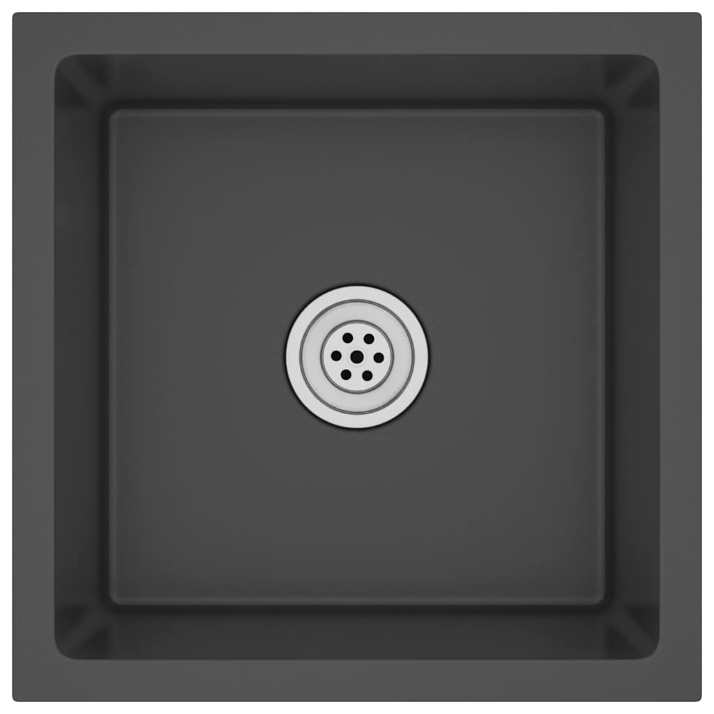 Handmade Kitchen Sink Black Stainless Steel