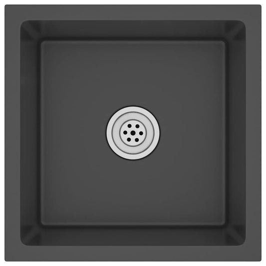 Handmade Kitchen Sink Black Stainless Steel