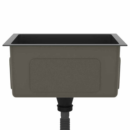 Handmade Kitchen Sink Black Stainless Steel
