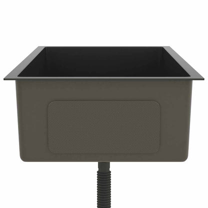 Handmade Kitchen Sink Black Stainless Steel