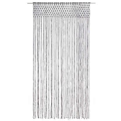 Macrame Curtain Anthracite 140x240 cm Cotton