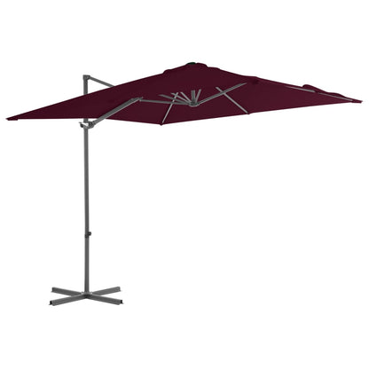Cantilever Garden Parasol | Bordeaux Red | Fabric | Large | Tiltable