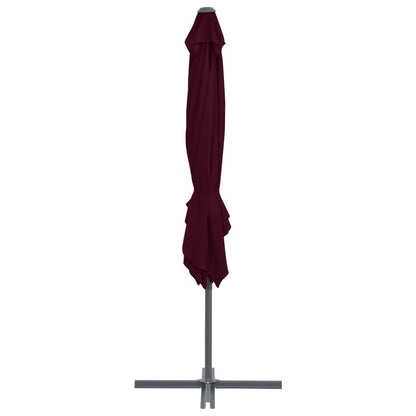 Cantilever Garden Parasol | Bordeaux Red | Fabric | Large | Tiltable